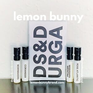 Free w/Purchase — 4 D.S. & Durga Samples Bowmakers, Coriander, Rose Atlantic GUC